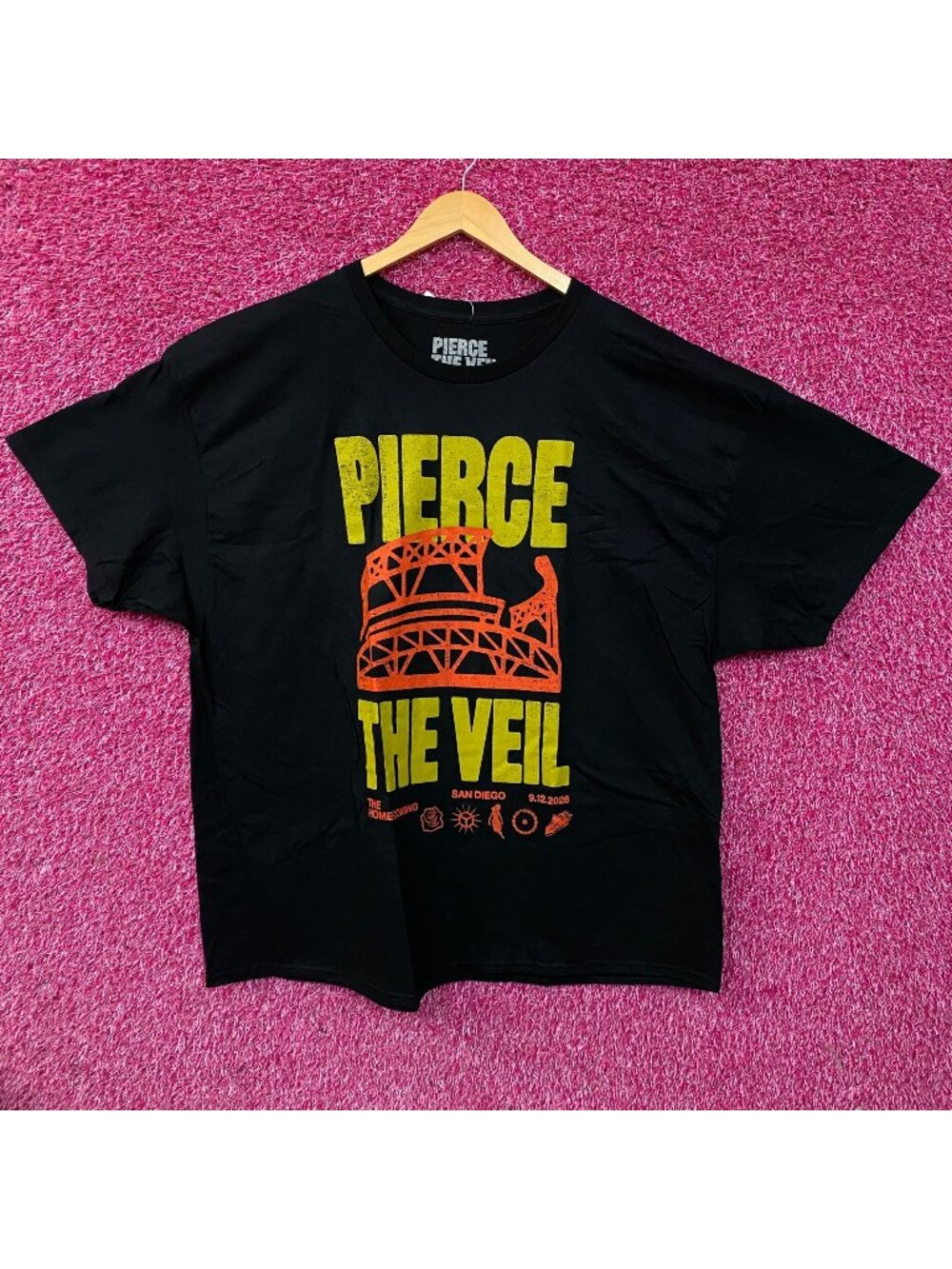 Pierce The Veil The Homecoming San Diego Petco Park Graphic T-shirt 3XL